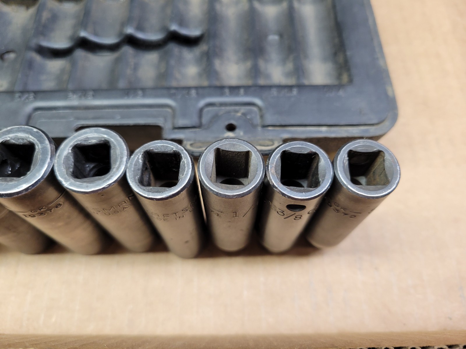 Craftsman USA 9-Piece 3/8″ Drive SAE Deep Impact Socket Set 1/4 – 3/4 No 19370
