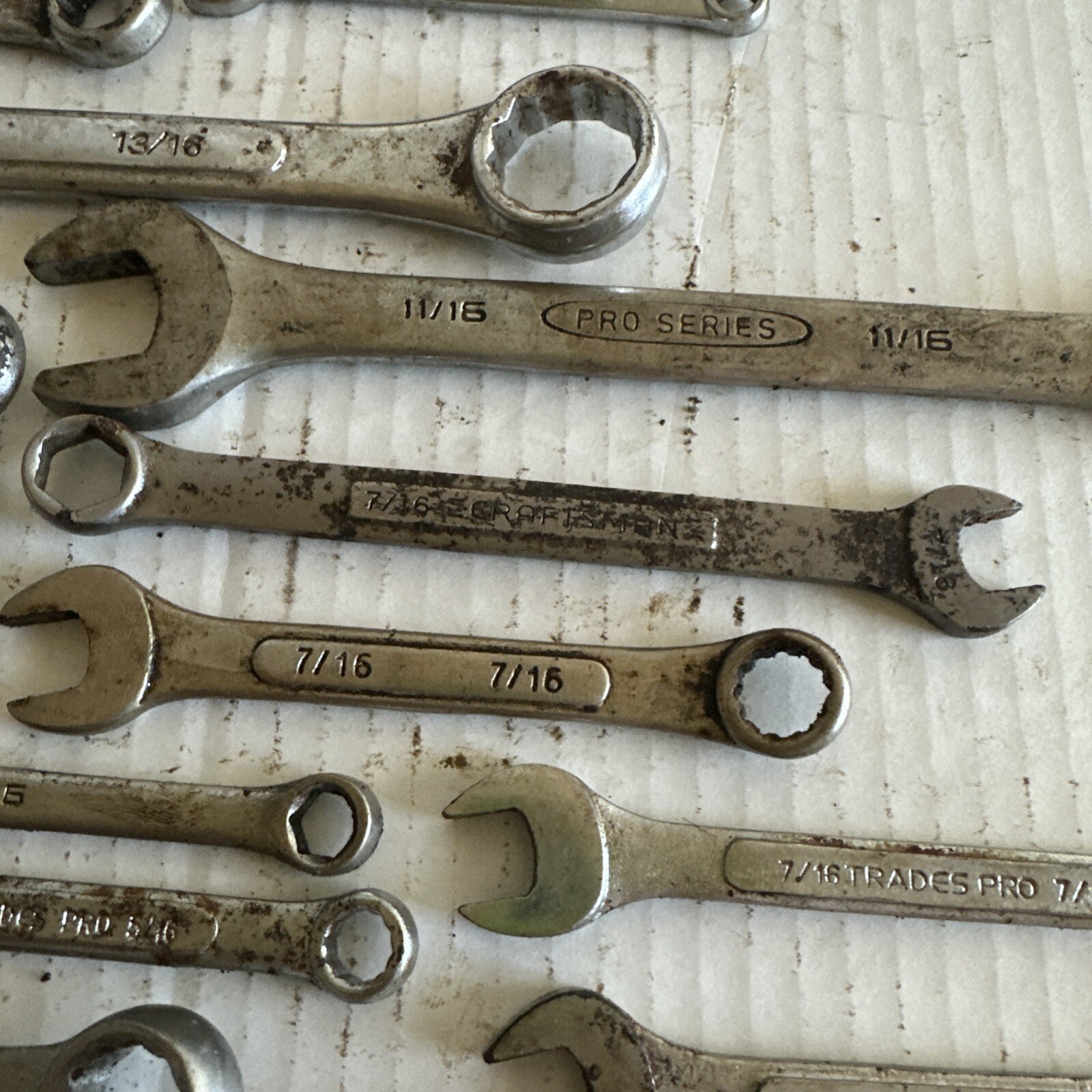 24 combination wrenches standard OPEN / BOXED ends DOUBLES Tatools Durabuilt vgc