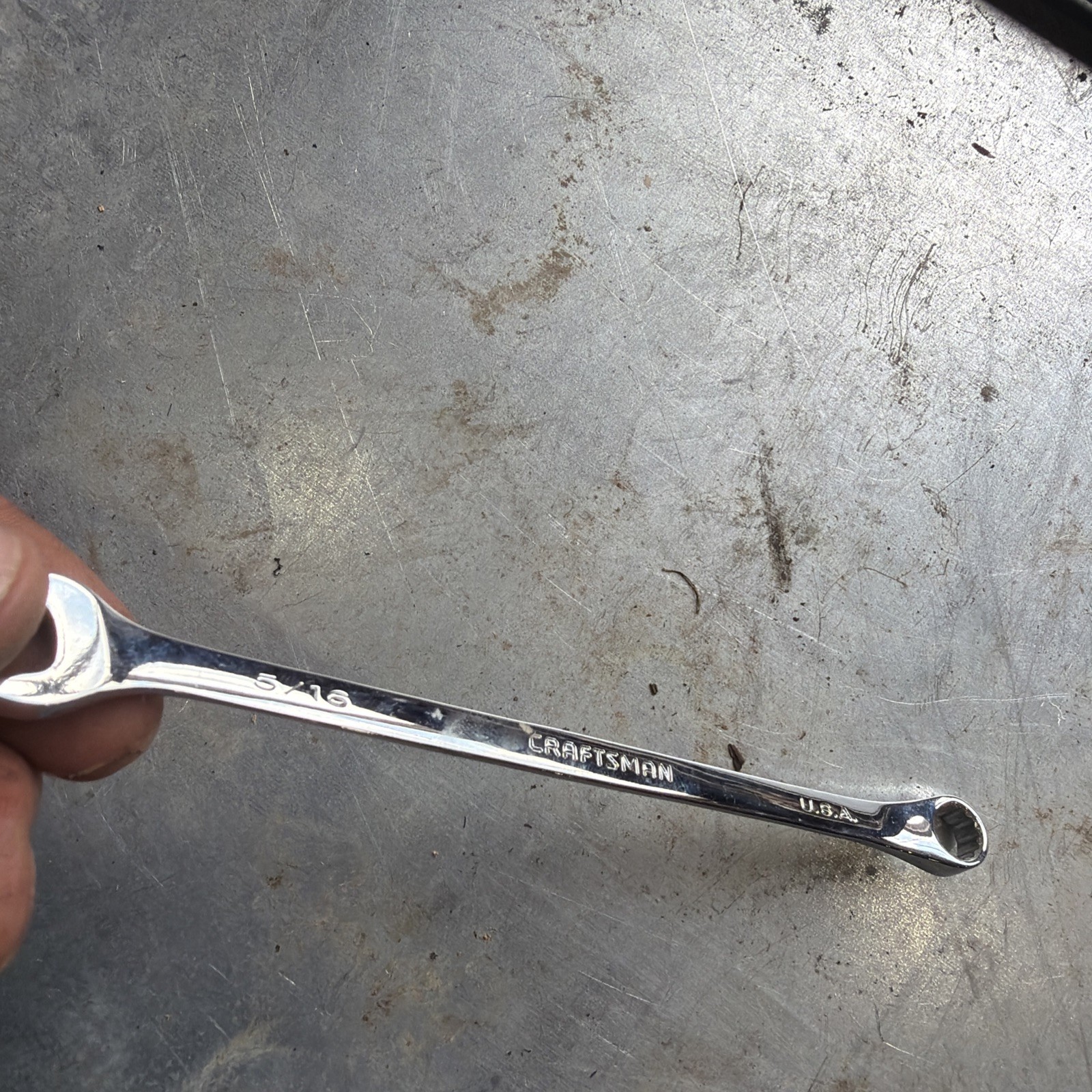 Craftsman Professional 5/16″ Combination Wrench 12pt Full Polish 44922 USA