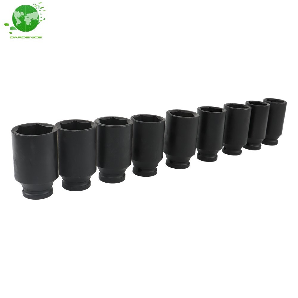 1/2″ Drive Metric Axle Hub Nut Sockets 29-38mm 9PCS Deep Impact Socket w/ Case