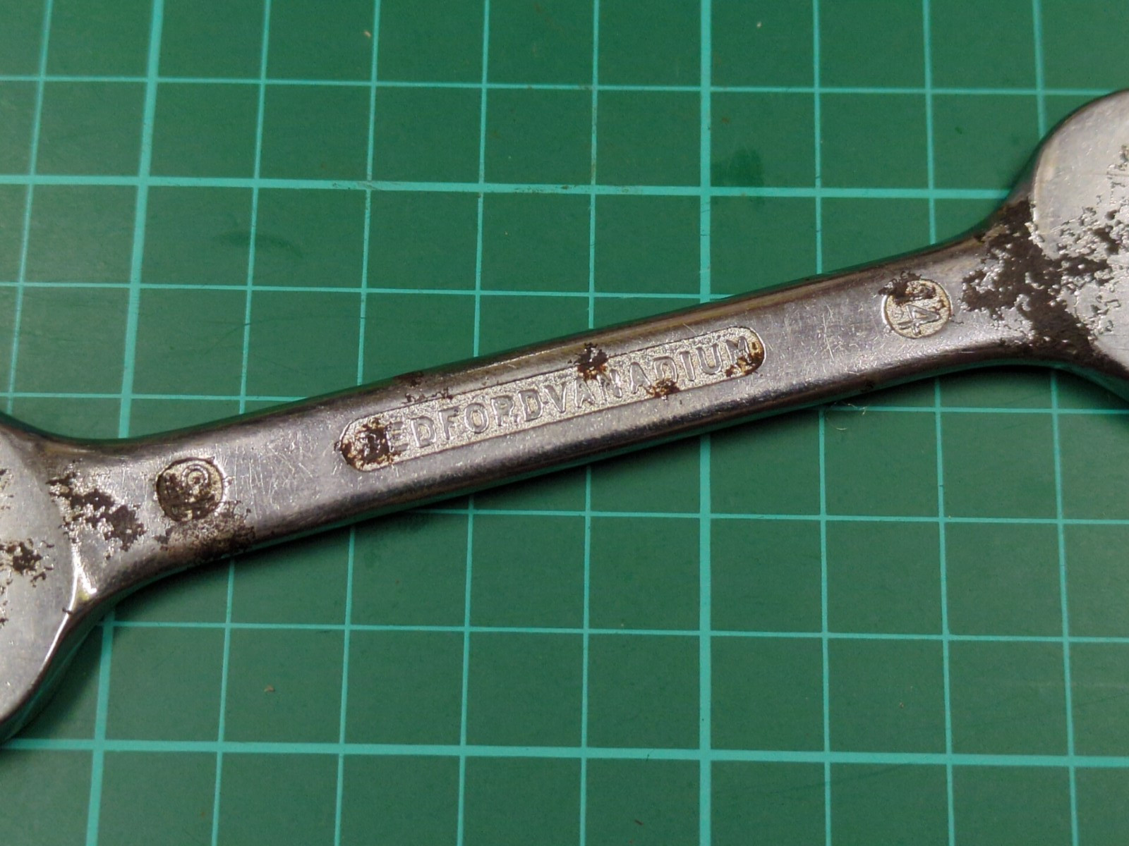 Bedford Vanadium M01514, 14mm x 15MM Open Ended Spanner Made In England