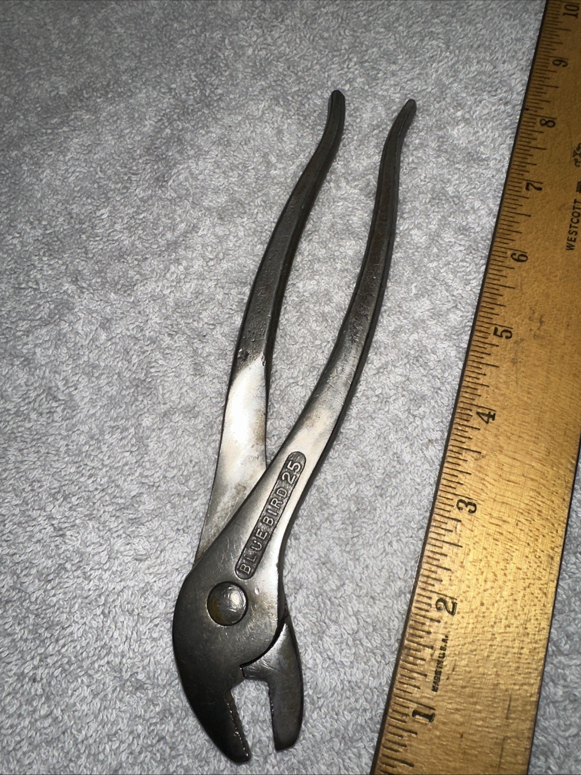 Vintage BLUE BIRD no. 25 Battery Terminal Pliers, Made in USA