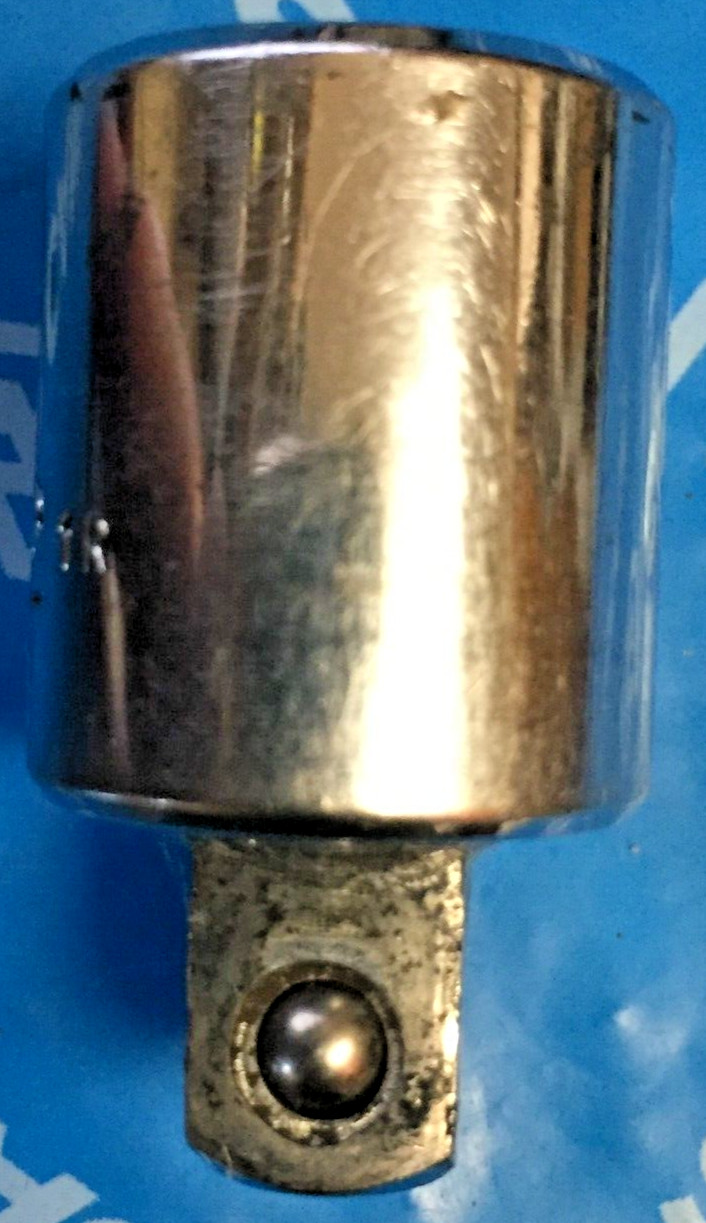 Mac Tool A1612 Chrome 1/2 to 3/8″ Socket Adapter USA 1.5″L 1993 Good 8/10 E