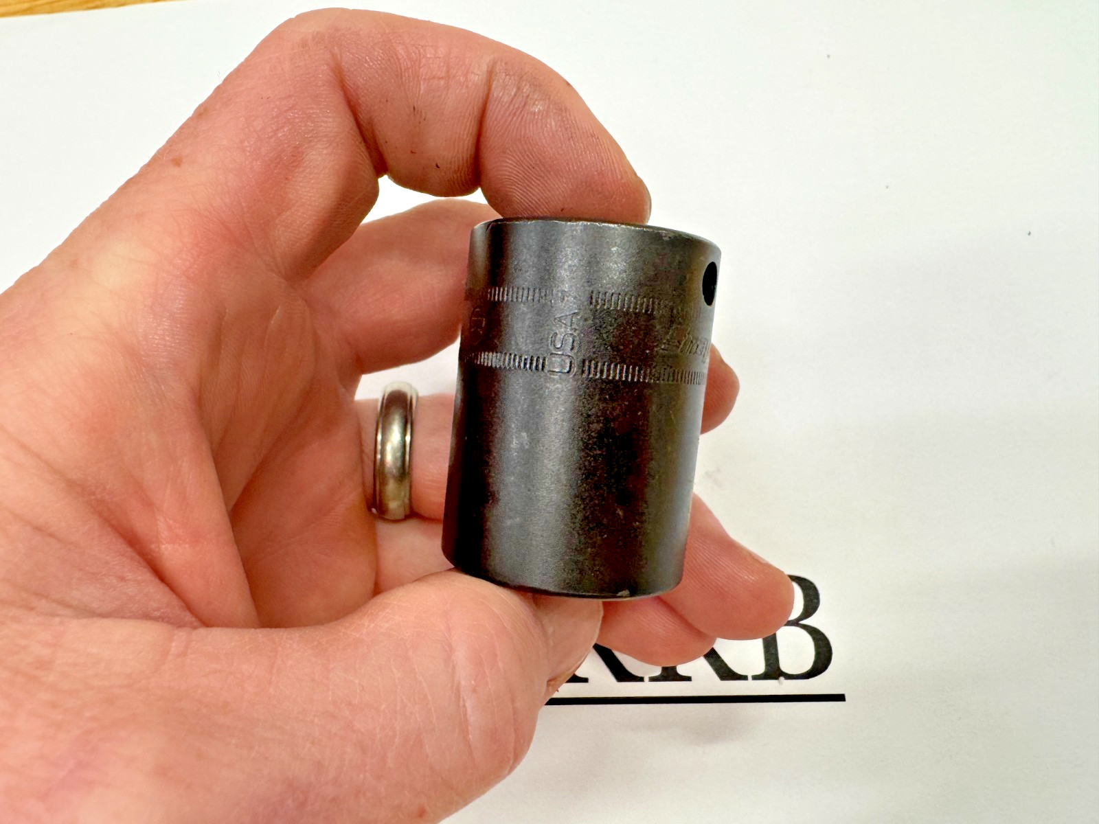 Snap-on Tools USA NEW 3/8″ Drive 24mm Metric 6pt Semi-Deep IMPACT Socket IMFMS24