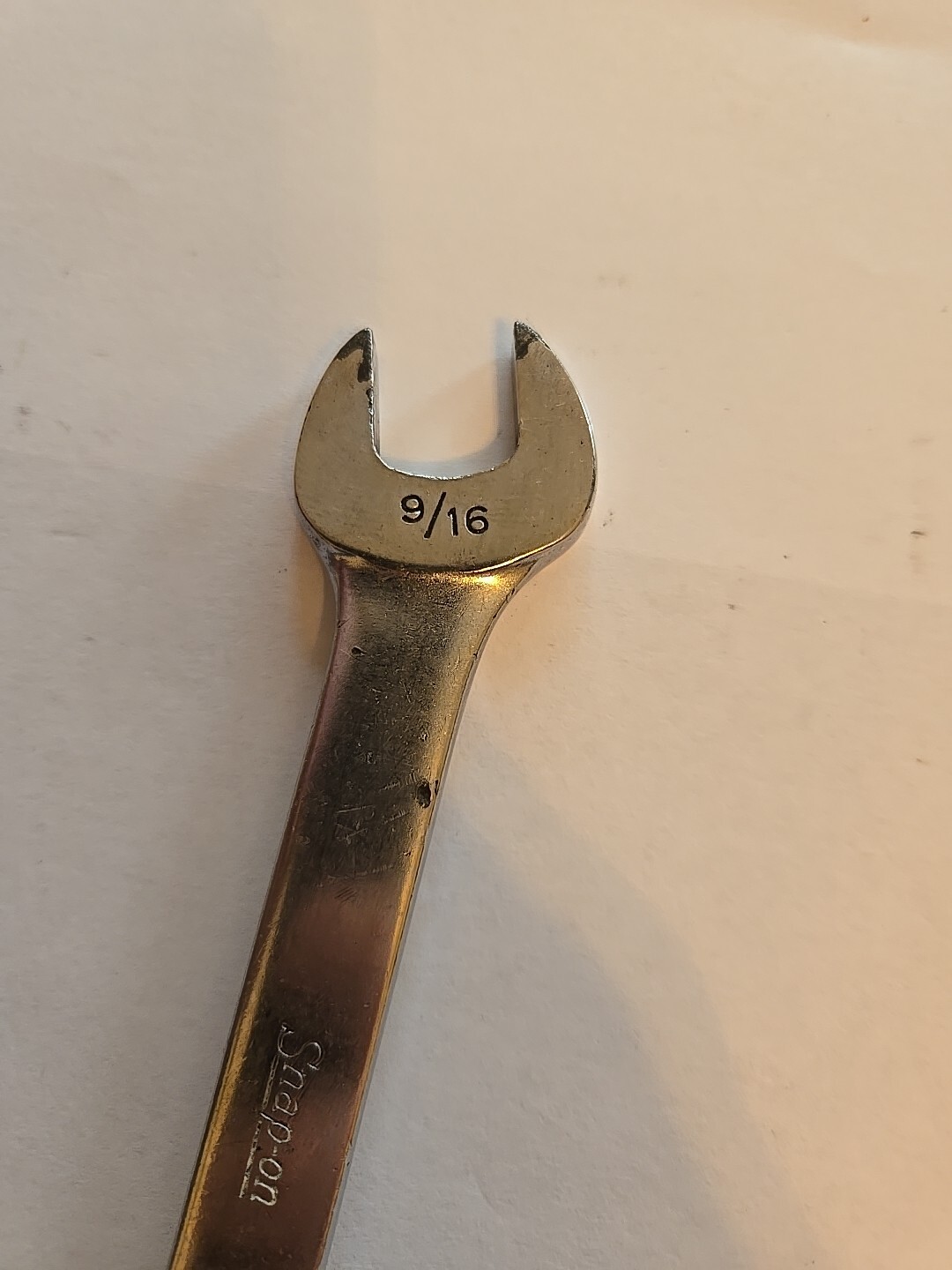 Snap On 9/16″ 12PT Short Chrome Combination Wrench OEX180