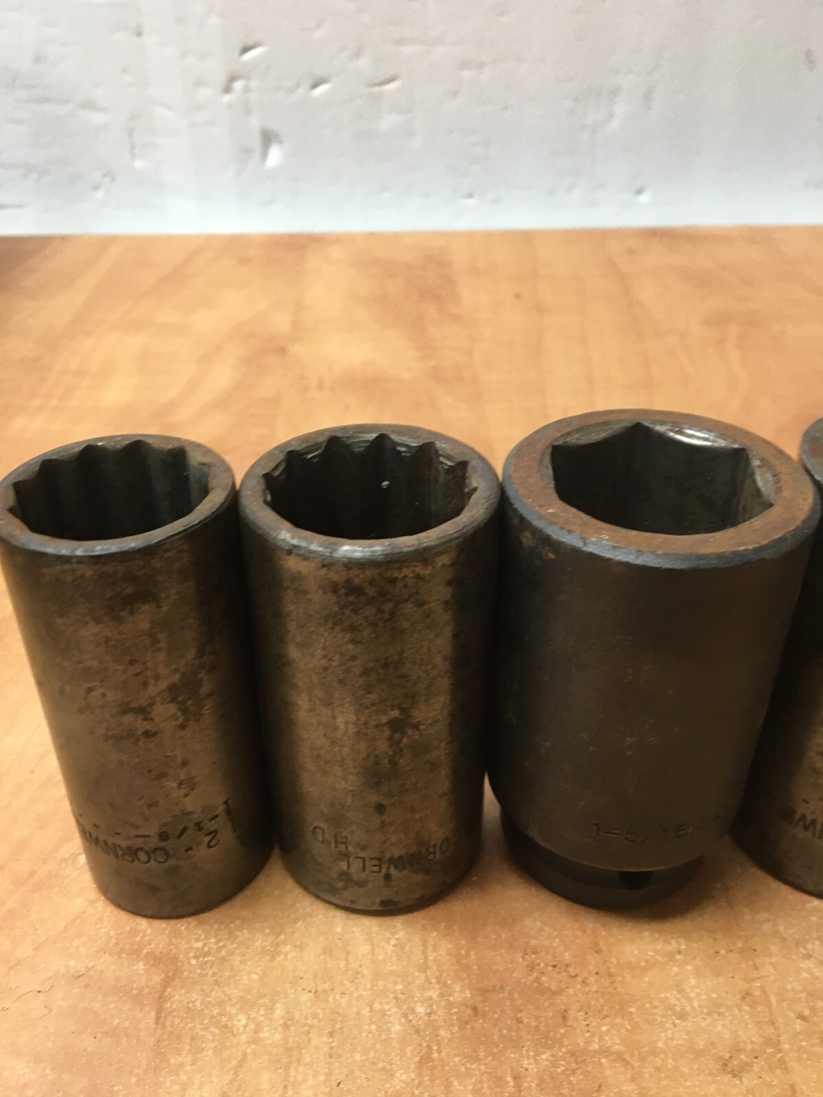 Vintage Cornwell USA S-K MATCO BONNEY Sockets 3/4″ Drive 1-1/8 to 2″ Lot of 9