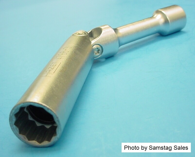 Hazet 4766-3 BMW Hinged Spark Plug Socket 14mm 3/8″ Drive Made in Germany!