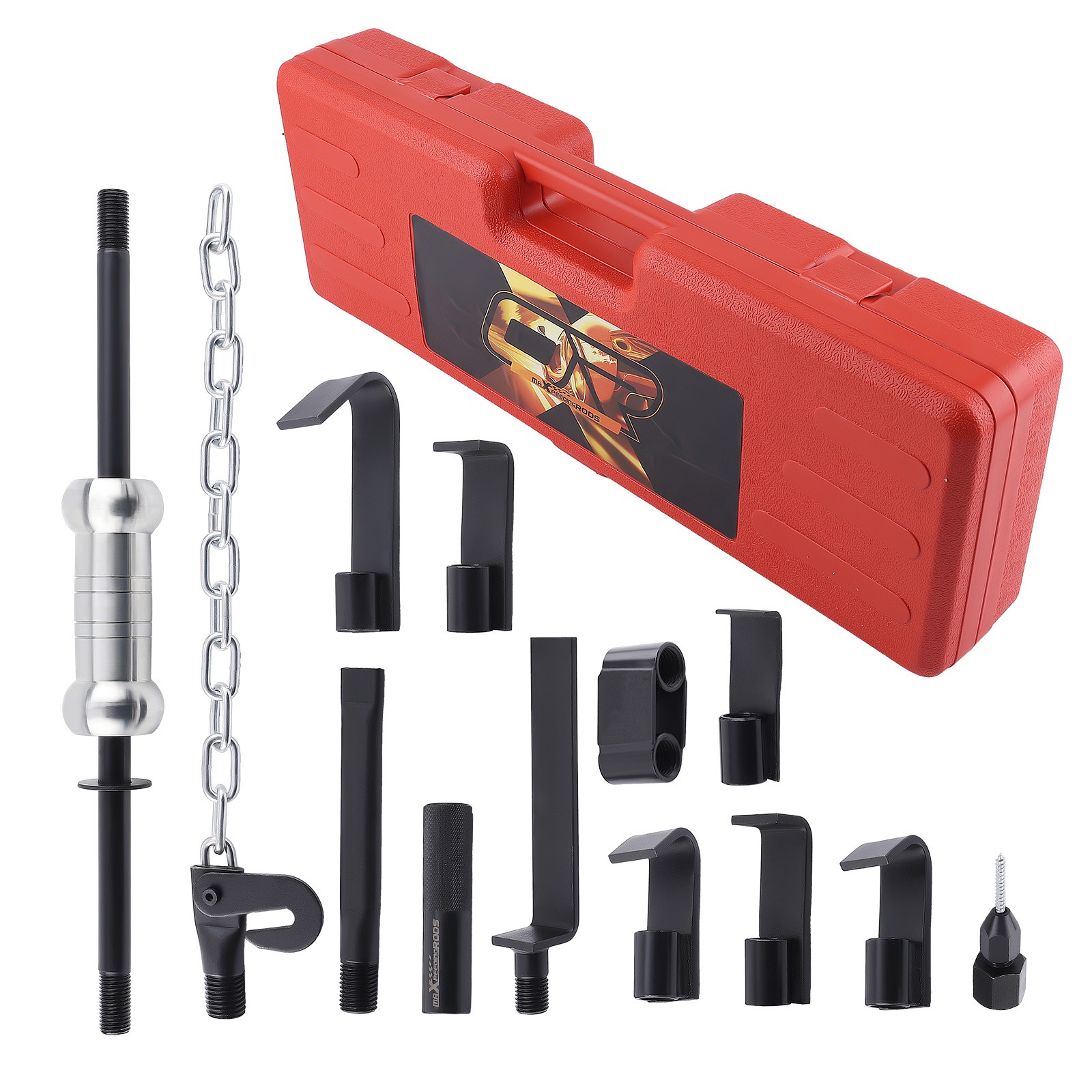 13 pcs Dent Puller 10lbs Slide Hammer Auto Body Car Repair hooks Tool Kits