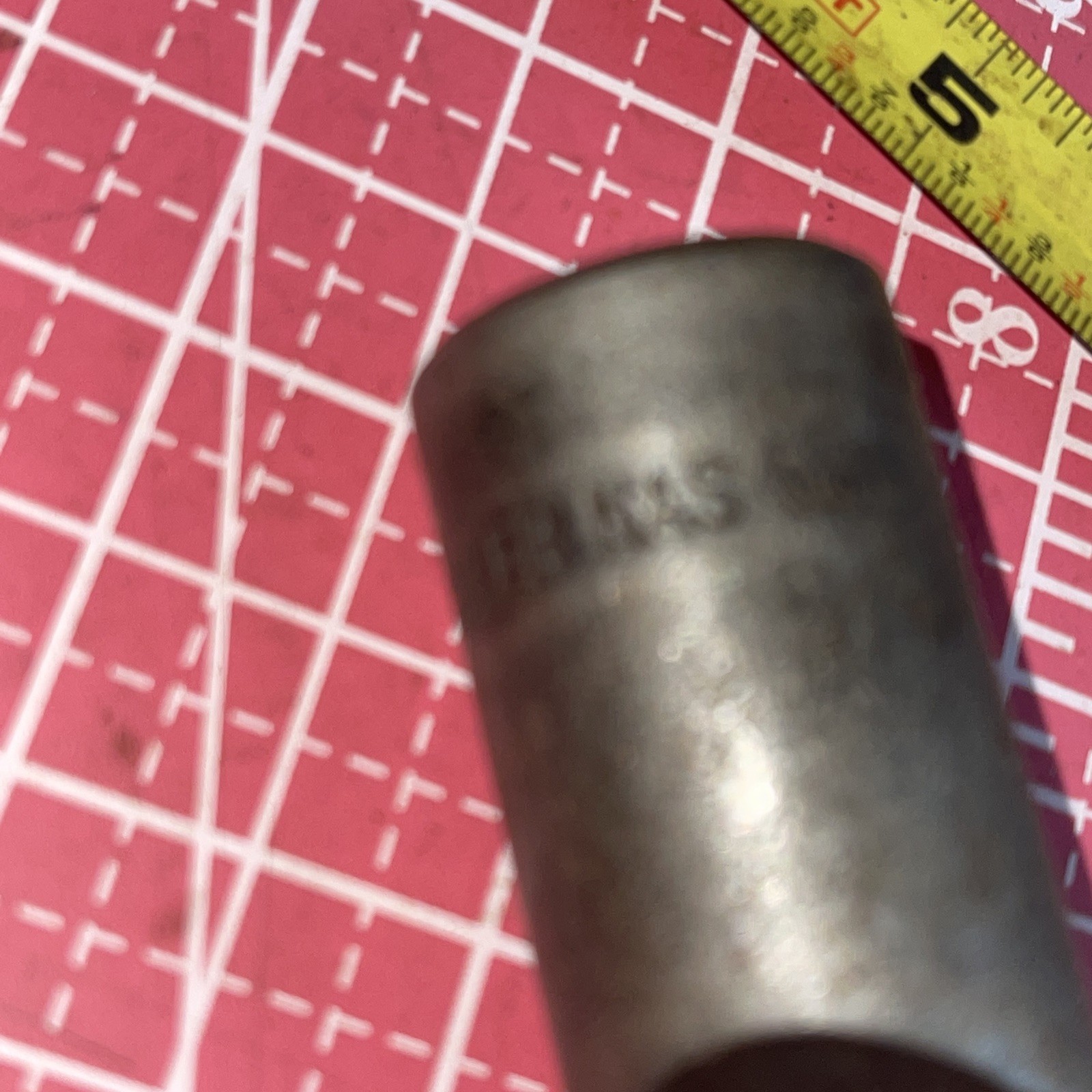 VINTAGE GILLER NAS 588 1/8 In Tip 1/2 Drive Impact Socket Curved Drag Link USA