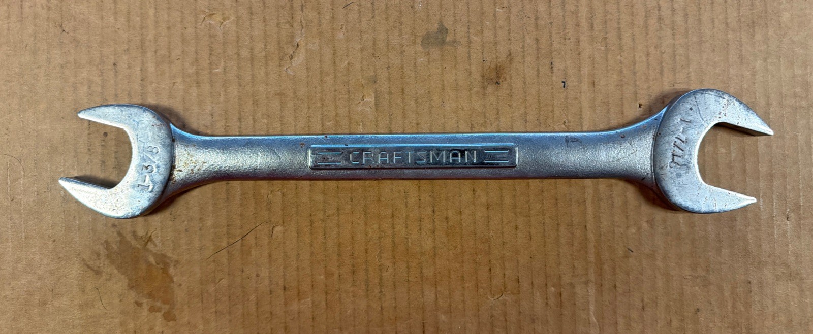(F3826) Craftsman VV-44588 1-3/8″ x 1-7/16″ Double Open End Wrench Forged In USA