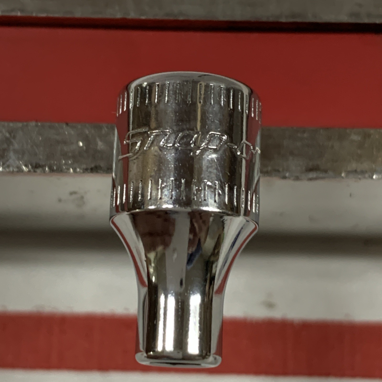 Snap On Tools TMM4 USA 1/4″ Drive 4mm METRIC 6pt Shallow Chrome Socket NEW