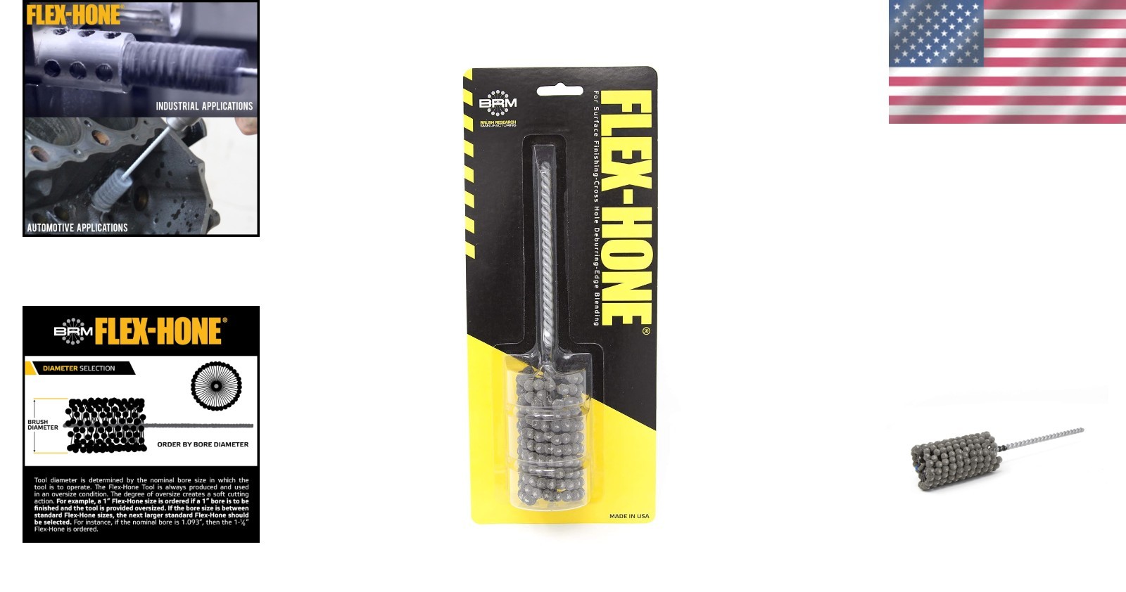 Flex-Hone Brush, 1.25″ Diameter, 240 Grit