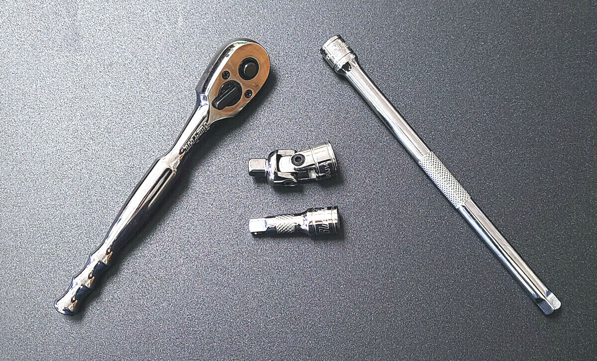 Blue Point 1/4″ Quick Release Ratchet Extension Swivel Head Set BPRTR936 BLPTXK6