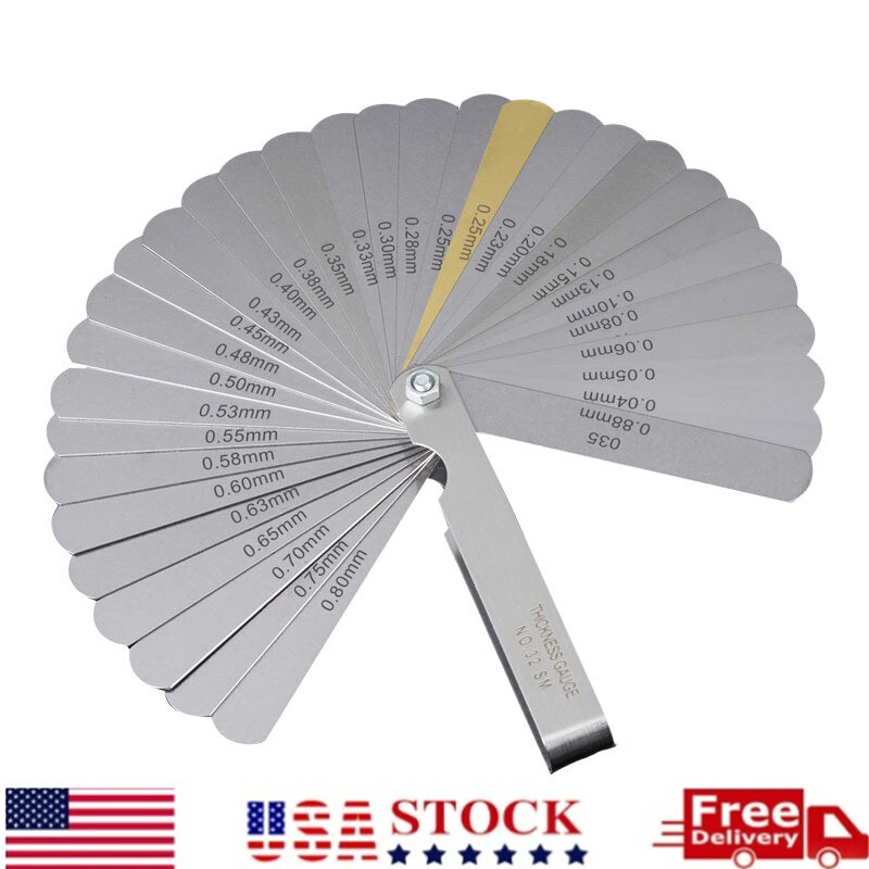 32 Blade Feeler Gauge Dual Reading Combination Feeler Gauge Metric & SAE US