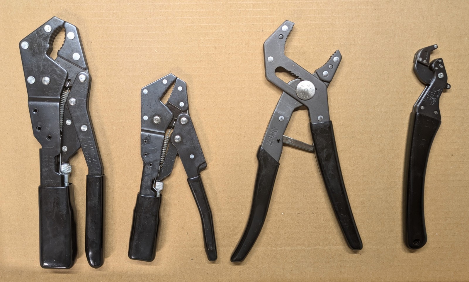 Craftsman Professional 45309+45307 Auto Lock Pliers + Clench Wrench + Robo Grip