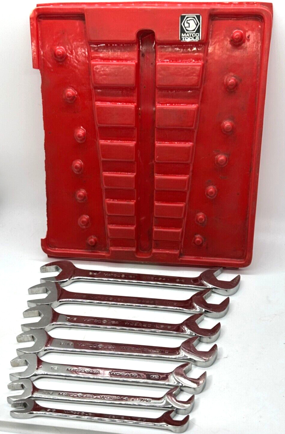 🇺🇸 Matco Tools SAE 4 Way Four Wrench Set Double Open End Offset Lot 3/8 – 3/4″