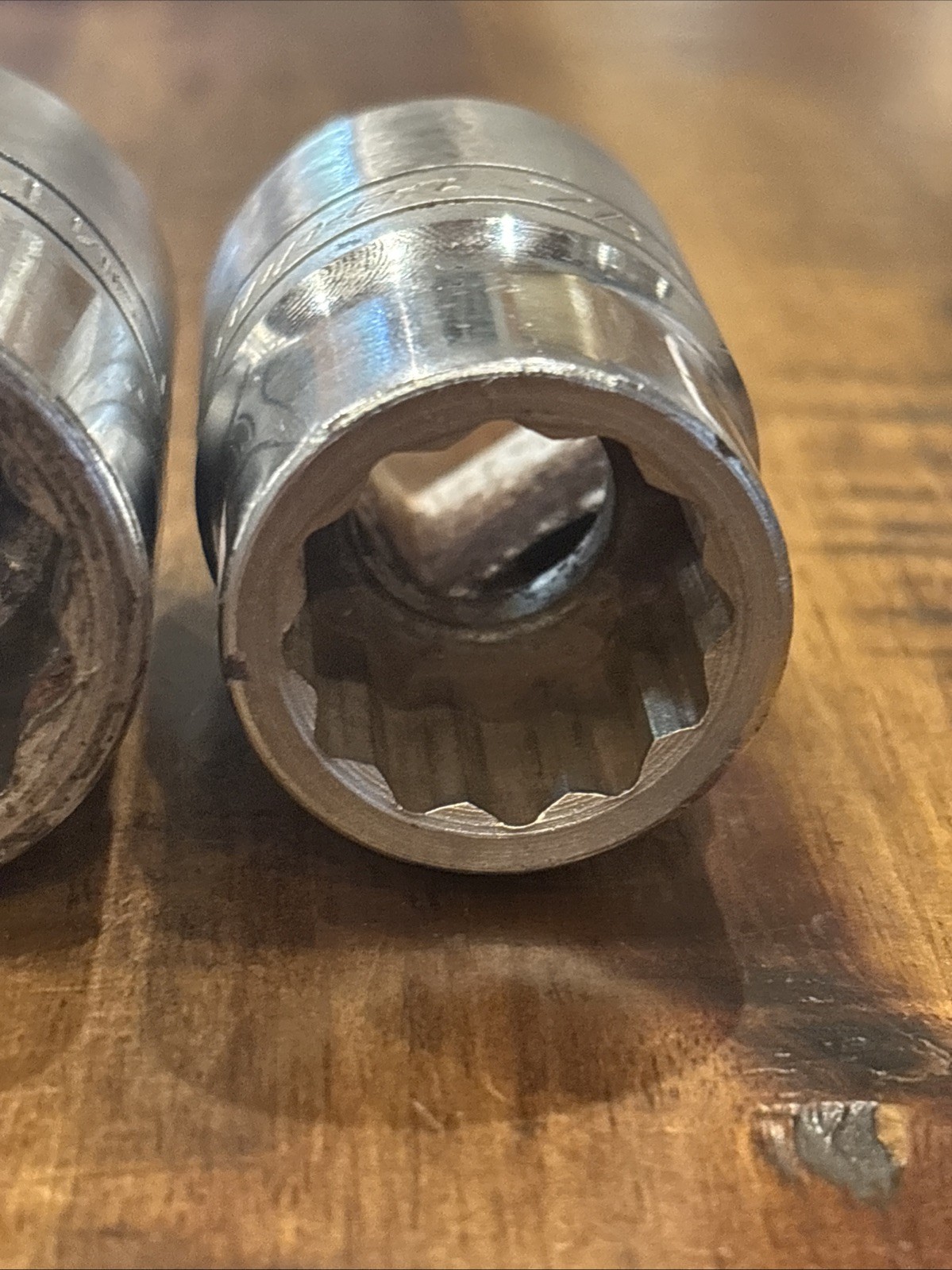 Snap-On Tools 3/4″ Drive SAE Sockets 12pt Size 1-1/4, 1-1/8, 1-1/16, & 7/8” USA