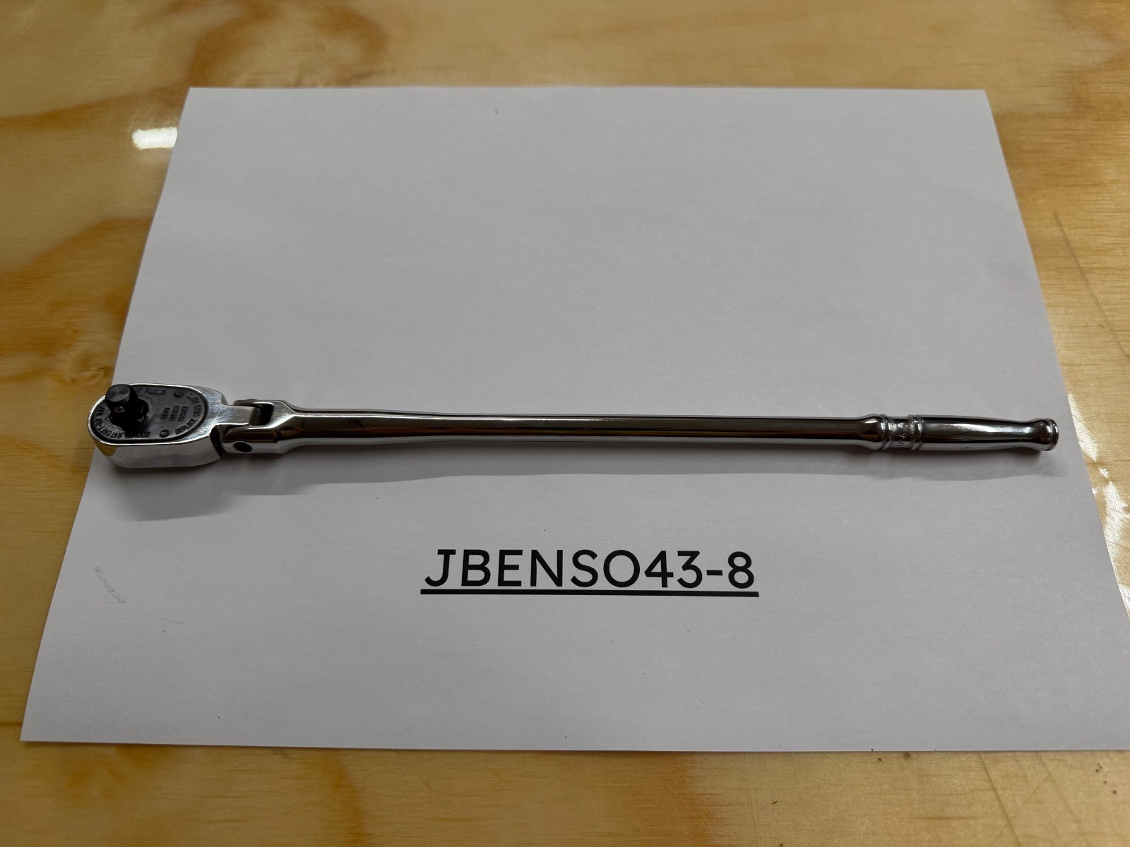 Snap-on Tools NEW 1/4″ Drive Chrome Extra-Long Handle Flex Head Ratchet TLLF72