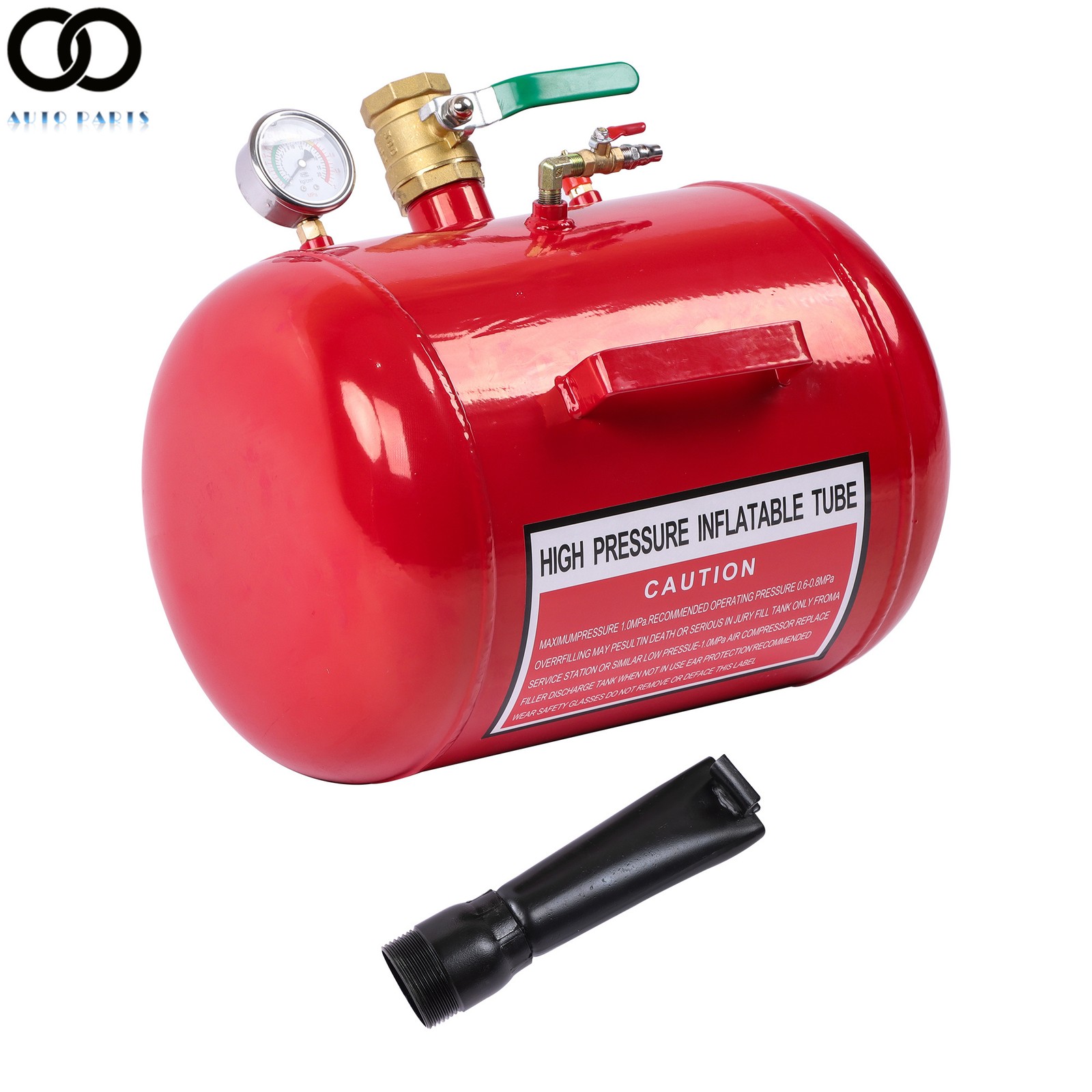 Red 7.5 Gallon Air Tire Bead Seater Blaster Tool Seating Inflator For Truck ATV