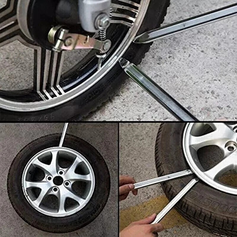 Tire Iron Spoons Changing Tire Lever Bar Set Tire Repair Tool Kit Rim Lifter