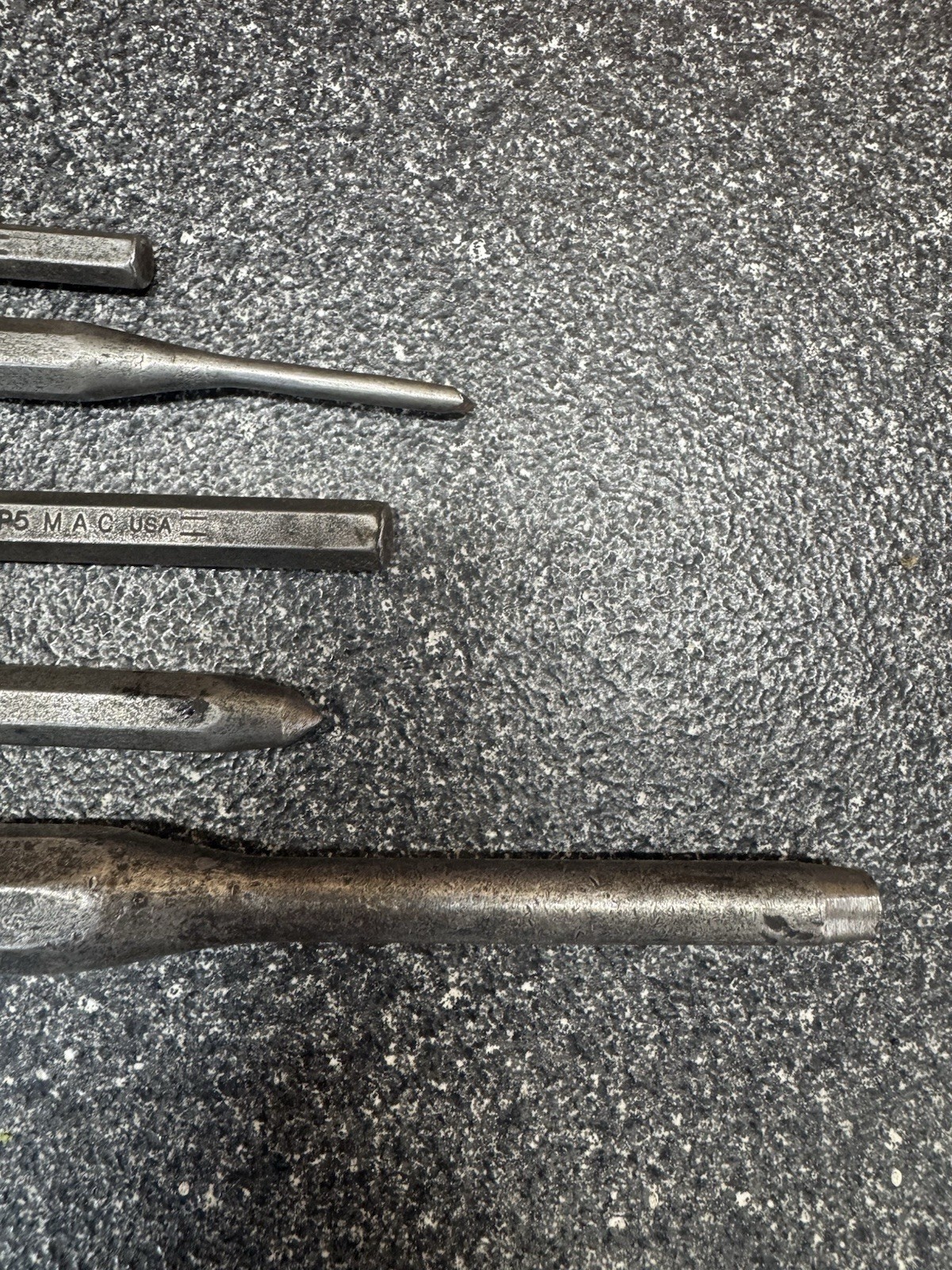 MAC TOOLS 5 PIECE PIN PUNCH SET