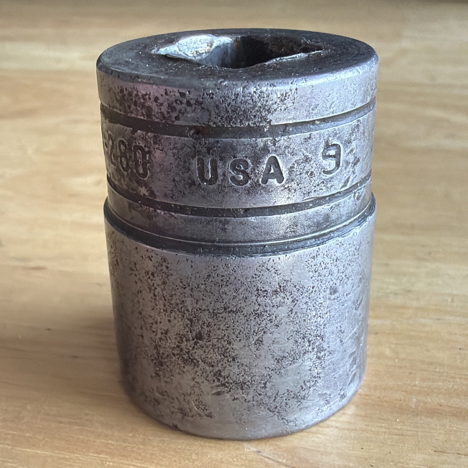 Snap On Tools 7/8″ Shallow Socket 1/2″ Drive 12 Point SB-280 Vtg Made in USA