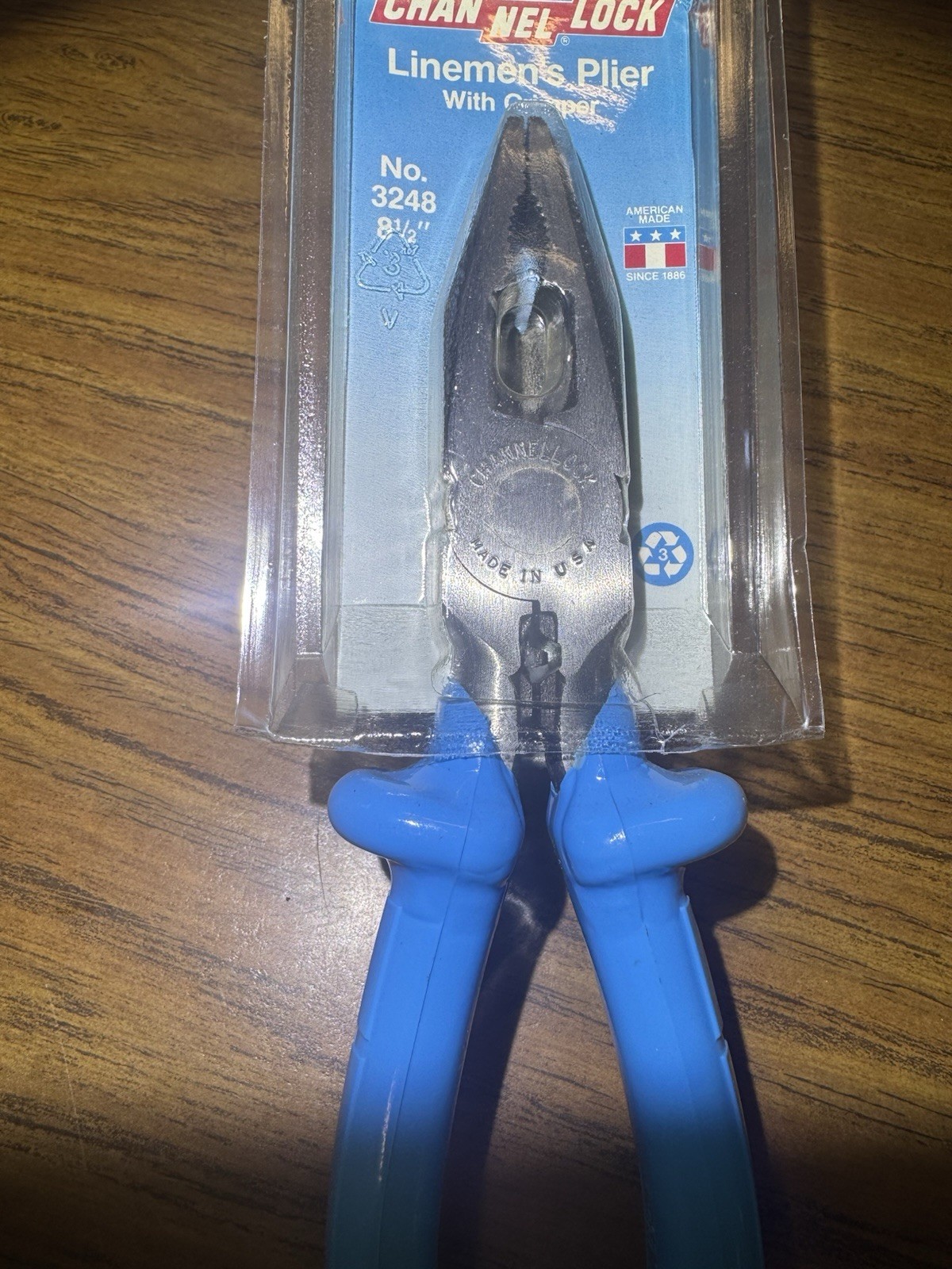 CHANNELLOCK 3248 LINEMAN’S PLIERS w/ Crimper Posi-Grip 1000V ins 8-1/2″ 216mm