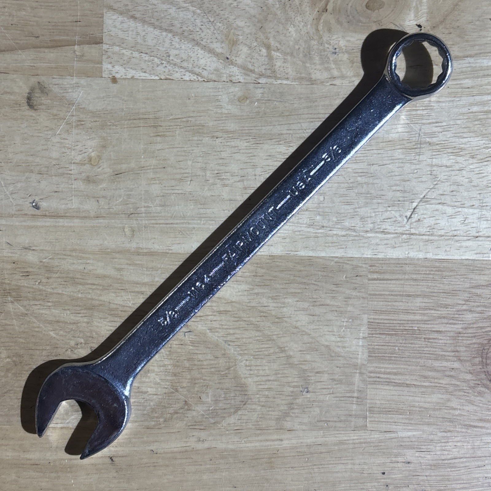Fairmount 5/8″ Combination Wrench 12 Point 1164 Vtg USA
