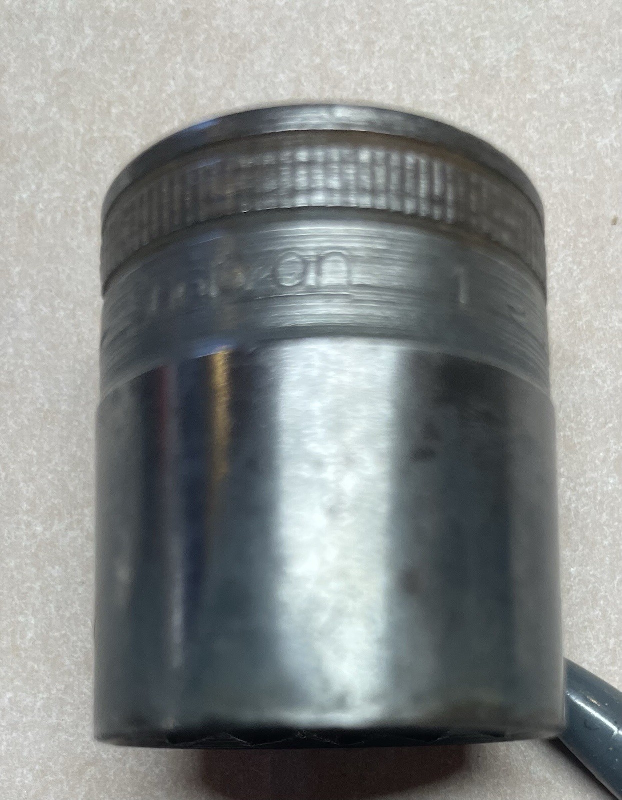 Vintage From 1940s Snap-on Tools Socket 1/2″ Drive 12 Point 1″ Shallow SW320 1/2