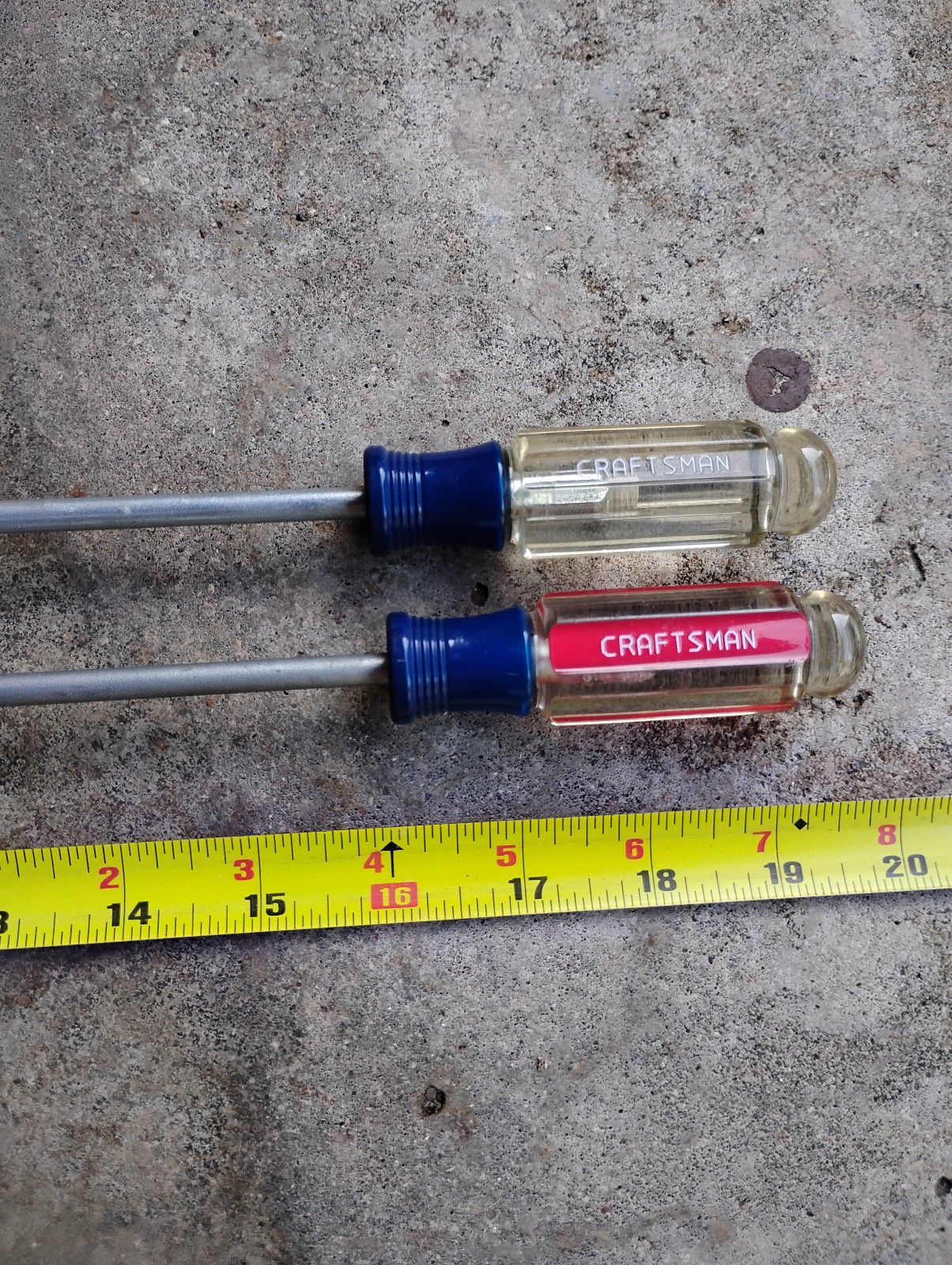VTG Craftsman 16” Long Shaft Screwdriver P2 Phillips / 1/4″ Flat USA