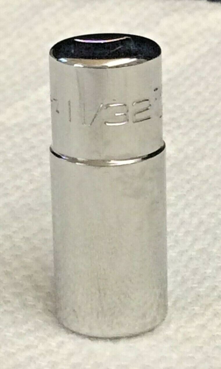 SNAP ON TMDS11 SEMI DEEP SOCKET 1/4 INCH DRIVE 12 POINT SAE 11/32 INCH NEW