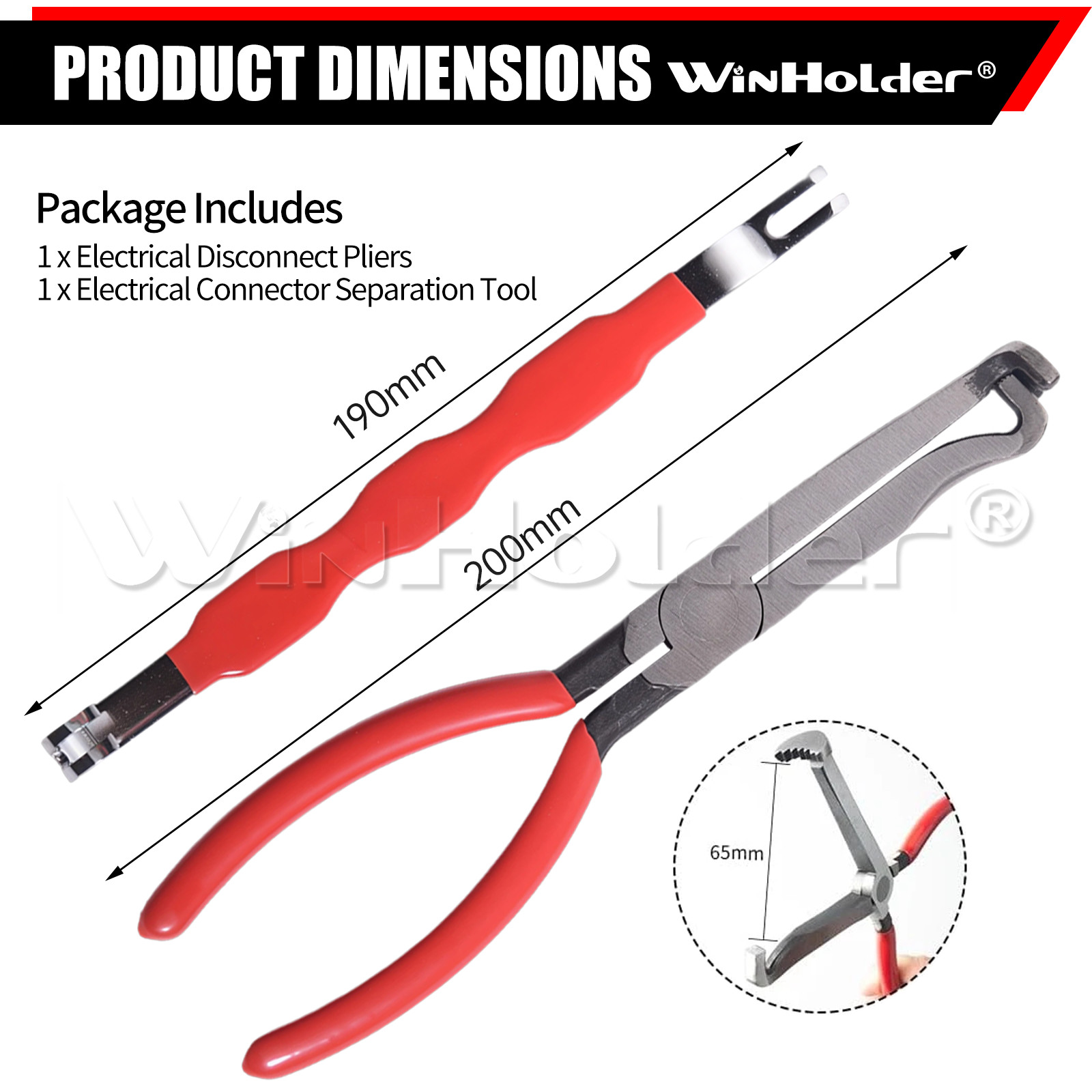 4 Pieces Electrical Disconnect Pliers for Cars, Electrical Connector Separator