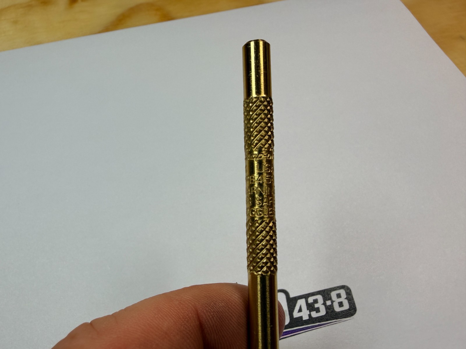 Snap-on Tools USA NEW 4″ Length 1/4″ Brass Drift Punch PPB4.58