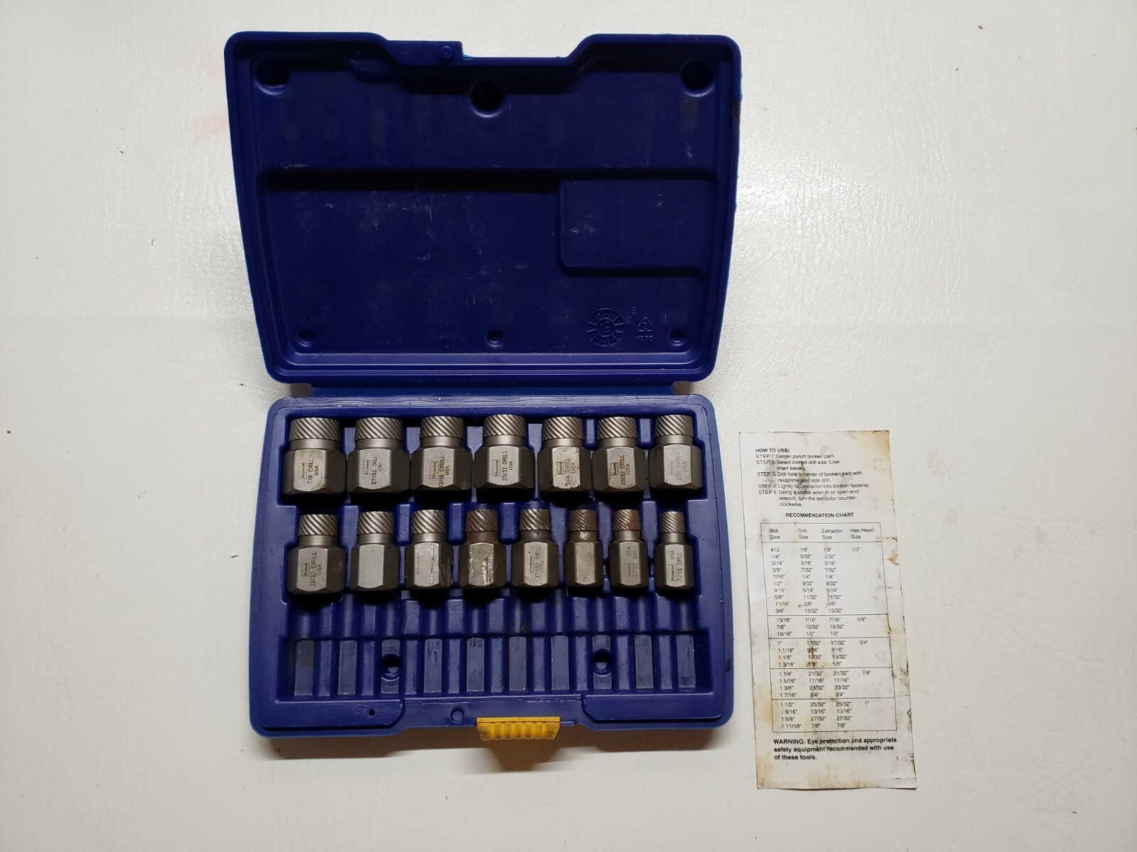 Irwin Hanson 25pc Hex Multi-Spline ScrewExtractor Set 1/8″ to 7/8″ #53227 15 Pc