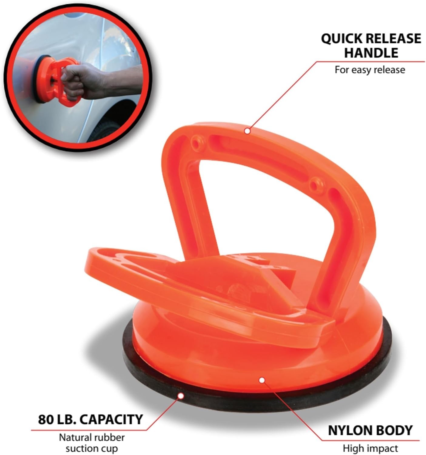 Heavy Duty Large Suction Cup Car Dent Remover Puller Car Rubber Pad Lifter