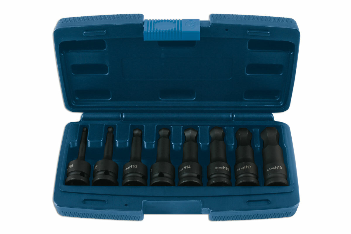 Laser 7672 Impact Hex Driver Set – Ball Type 1/2″D