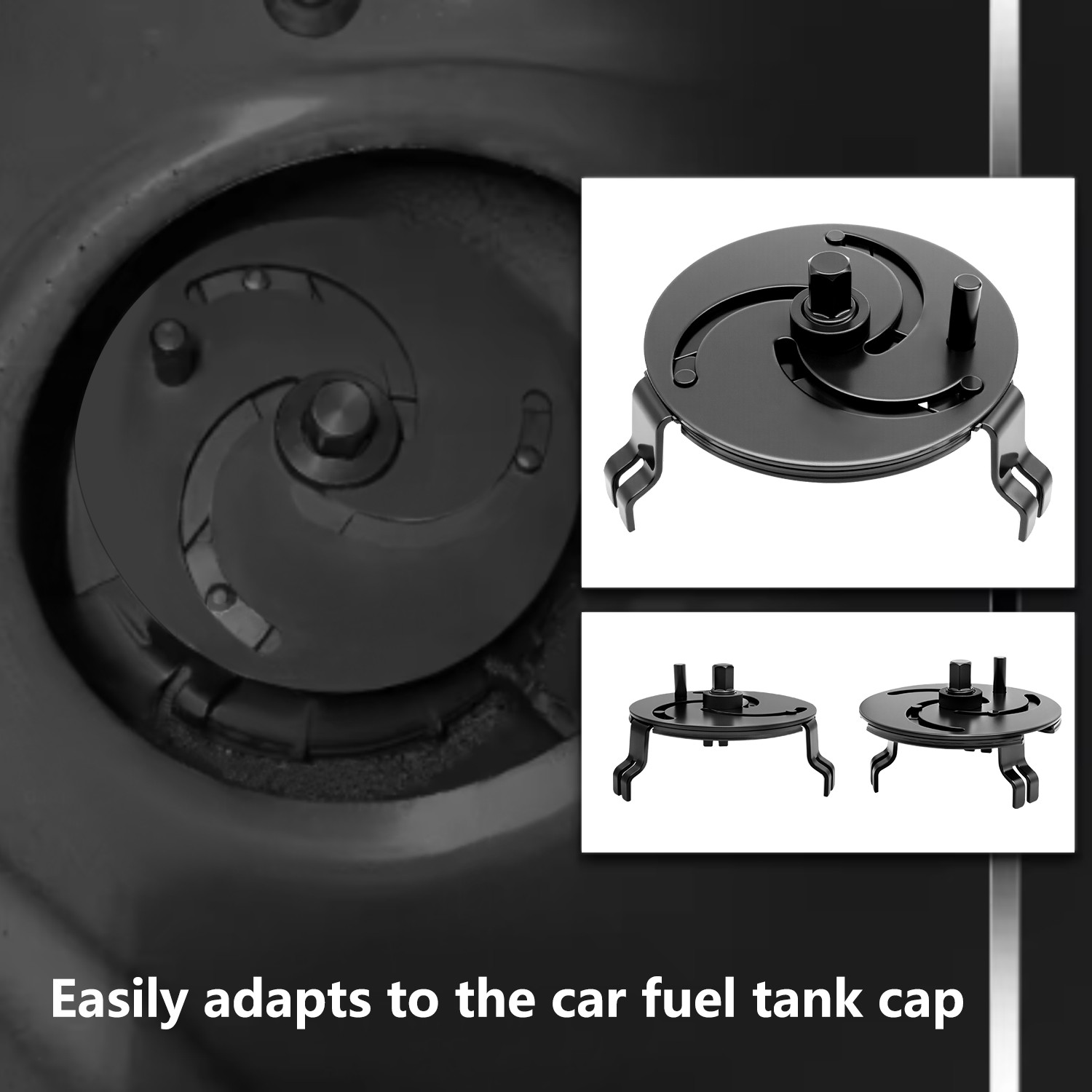Adjustable Fuel Pump Cover 3 Jaws Fuel Tank LID Wrench Removal Tool 89mm-170mm