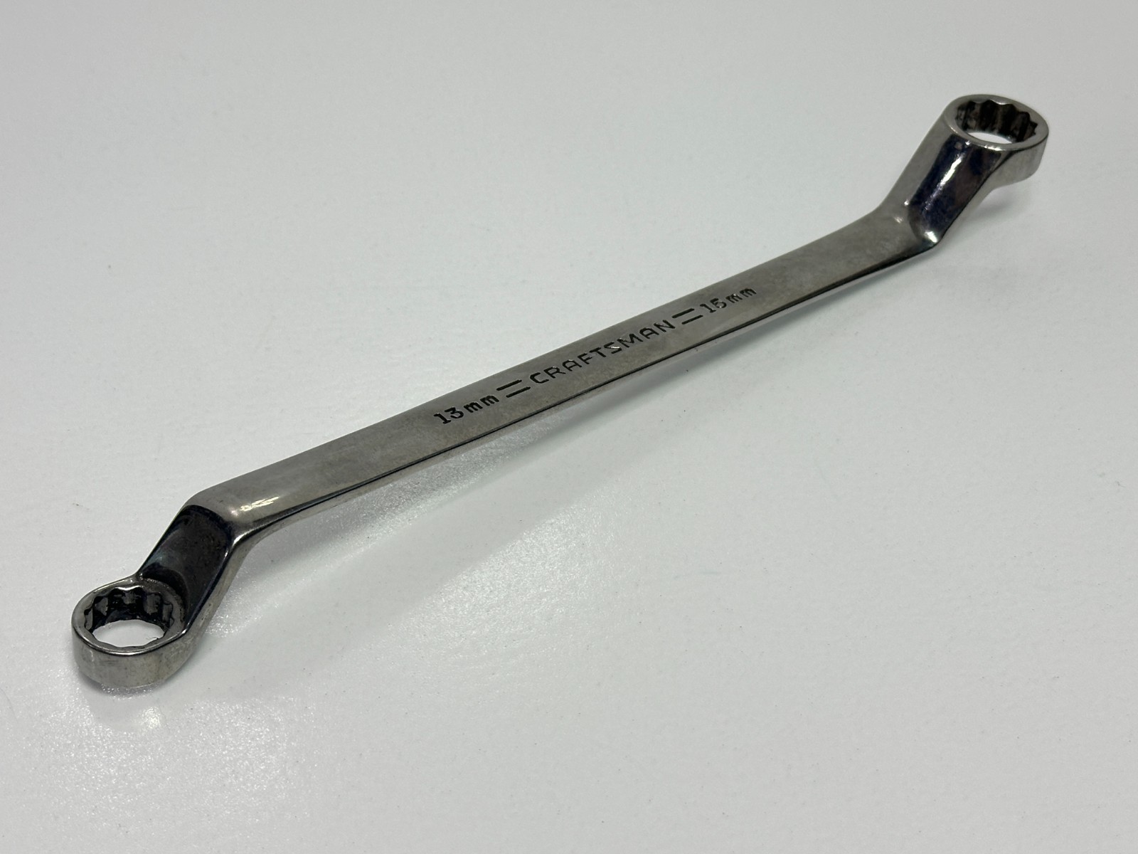 Craftsman Tools USA 44362 VA 13mm x 15mm Metric Offset Box End Wrench, 12 Point