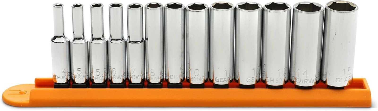 13 Pc. 1/4″ Drive 6 Pt. Socket Set, Deep, Metric – 80304