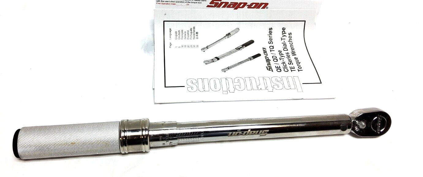 New Snap-on 3/8″ drive Fixed Head 20 – 100 ft lb Torque Wrench QD2R100A 2022 23
