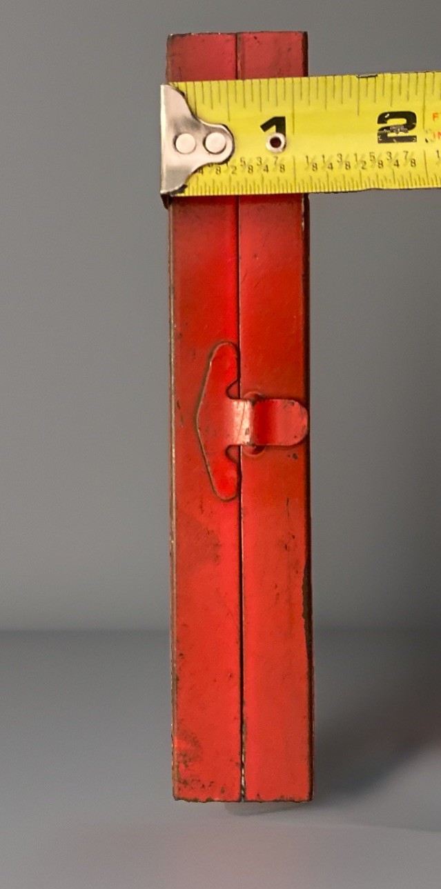 Vintage Snap On Tool Box Red Small Socket Rare Antique Early Font Free Ship!