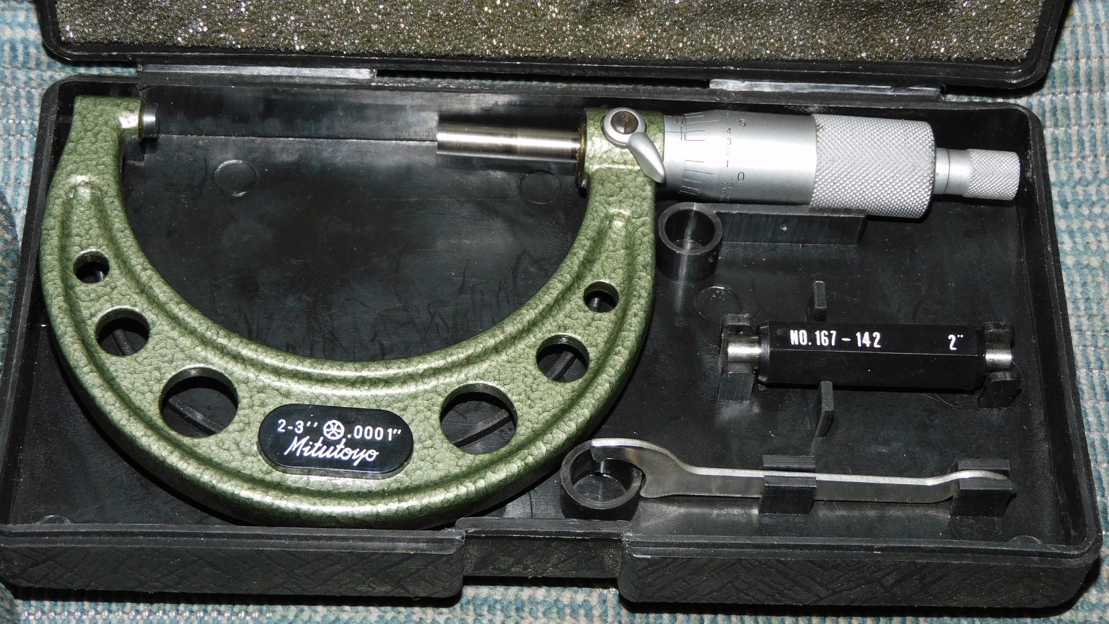 Mechanical Outside Micrometer Mitutoyo 103-217, 103 Series 2 – 3″ SAE, Beautiful