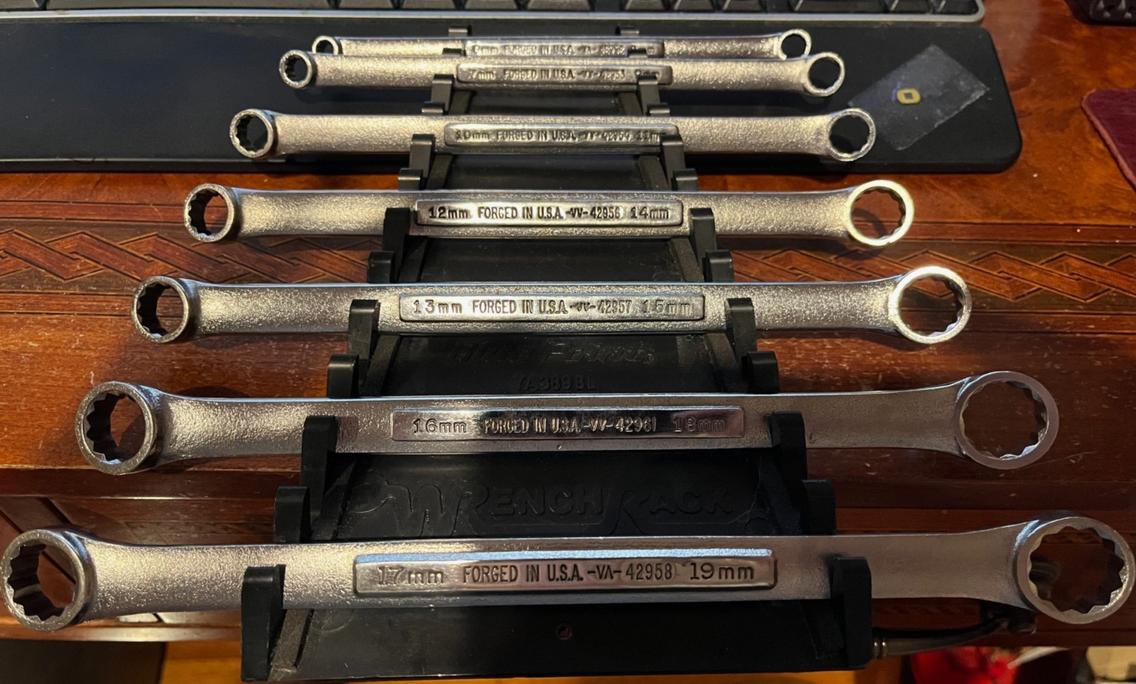 Vintage Craftsman 7pc Metric Box End Wrench Set -V V/VA Series-USA 6mm-19mm NICE