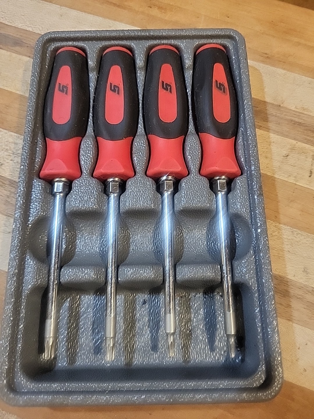 SNAP ON SGDTX40B Red/BLACK Handle TORX Driver. EUC 🔥 🇺🇸