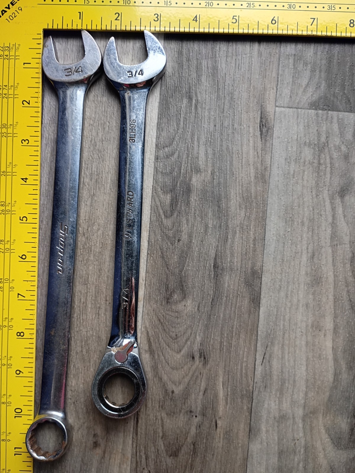 Snap On Westward 3/4” Ratcheting Combination Wrench Lot
