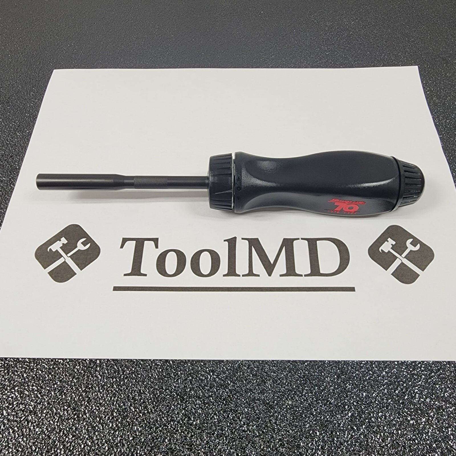 Snap-on Tools USA NOS BLACK 70TH ANNIVERSARY Ratcheting Screwdriver SSDMR4A