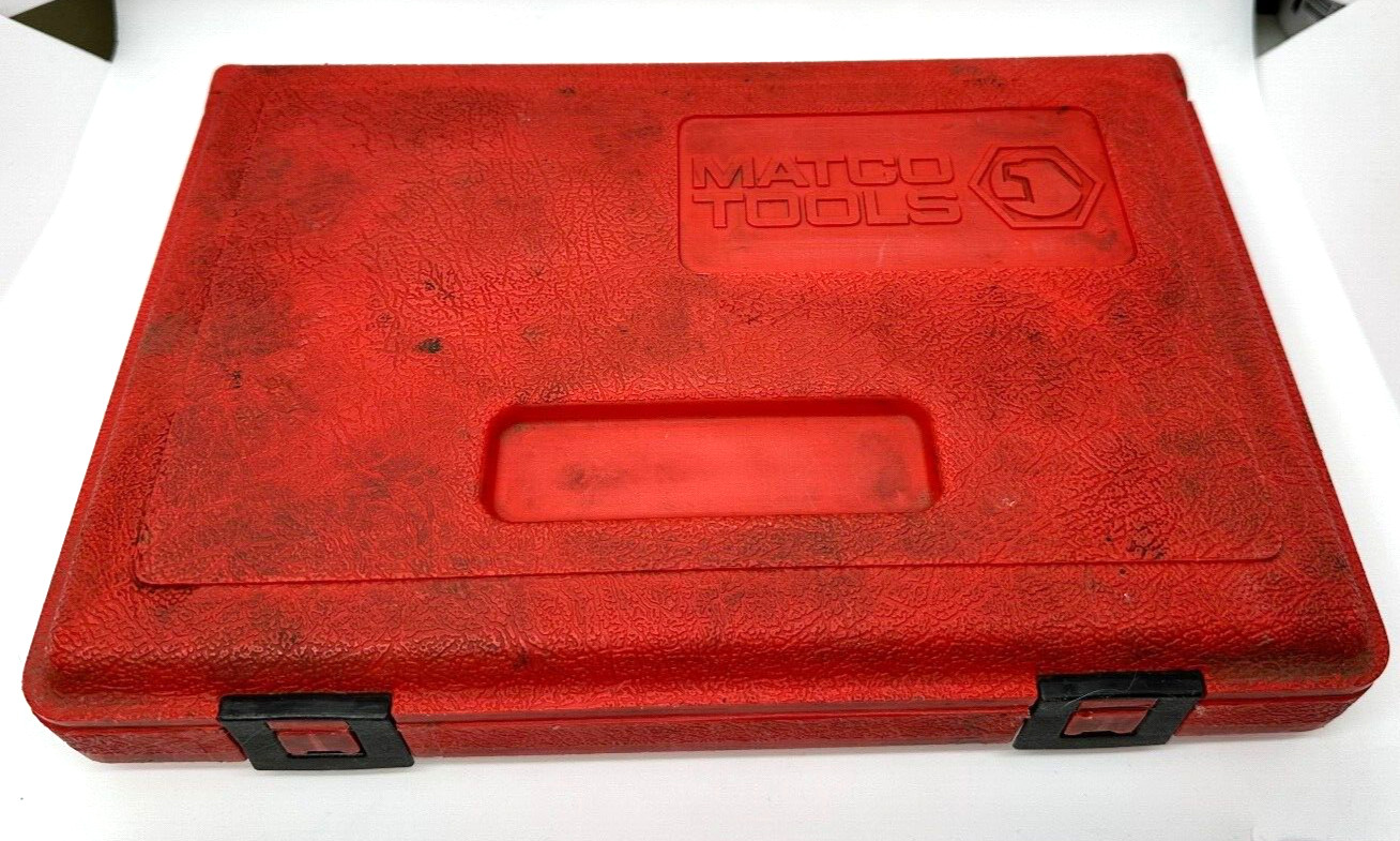 MATCO Tools 1/4″ METRIC Ratchet Socket Set General Service Swivel Lot Case Deep