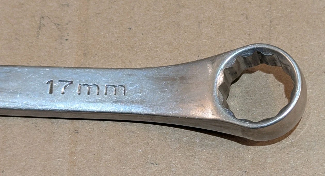 SK Professional Tools 88317 17mm Metric Combination Wrench 12-Point SuperKrome