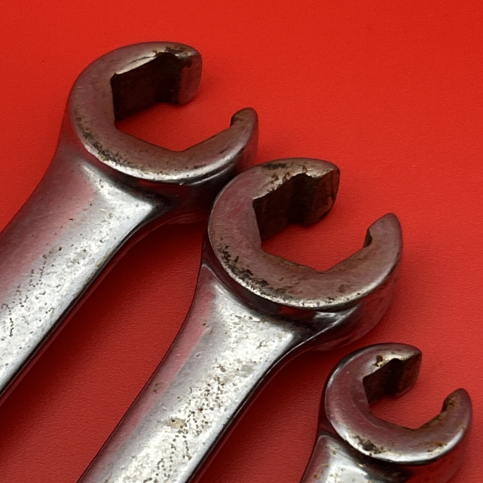 3 SNAP ON TOOLS 5/8″ 9/16″ 3/8” SAE OPEN END FLARE NUT WRENCH RXS20 RXS18 RXS12