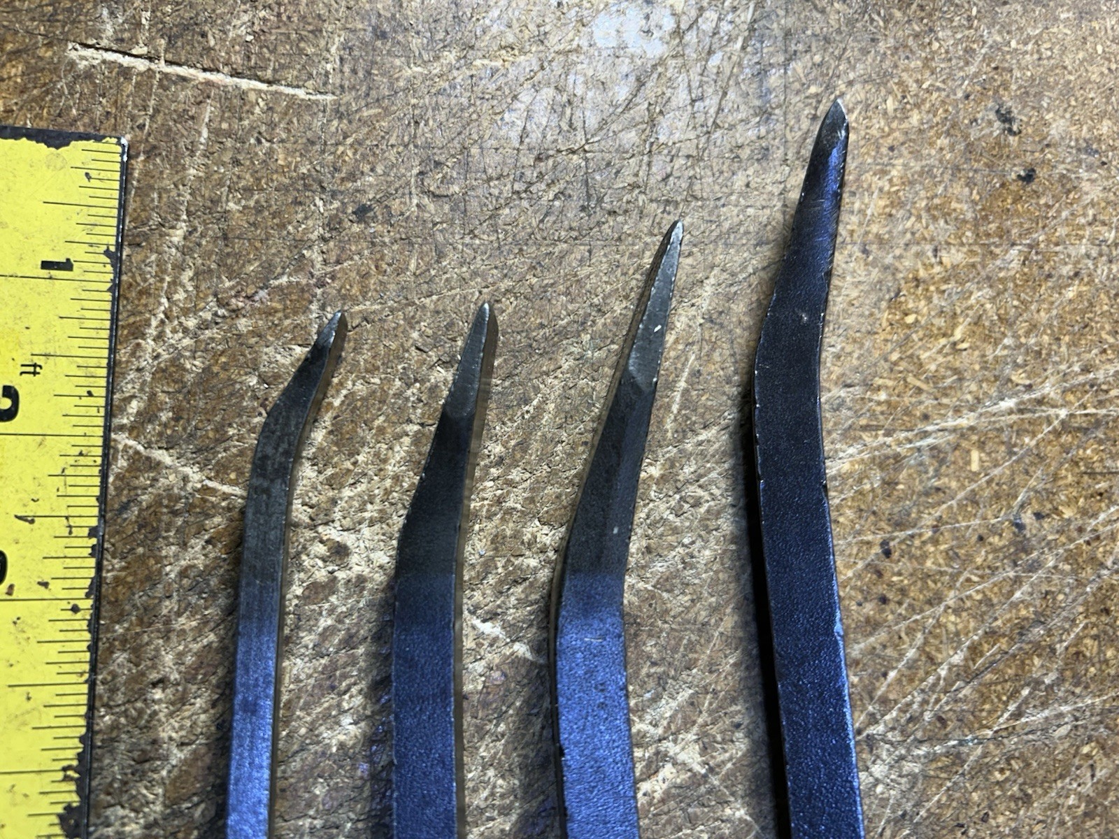 Snap On 4pc Black Hard Handle Prybar Set SPB24 SPB18 SPB12 SPB8
